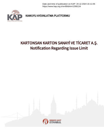 Material Event Disclosure Form - 24/12/2024