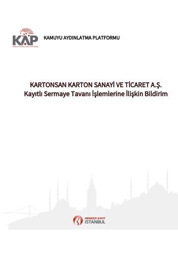 Sirket Esas Sözleşme Madde 6 Tadil Tarasısı