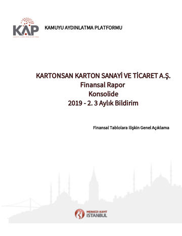 Kartonsan Bağımsız Denetim Raporu 06/2019