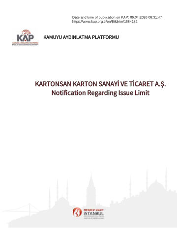 Material Event Disclosure Form 1 -06/04/2026