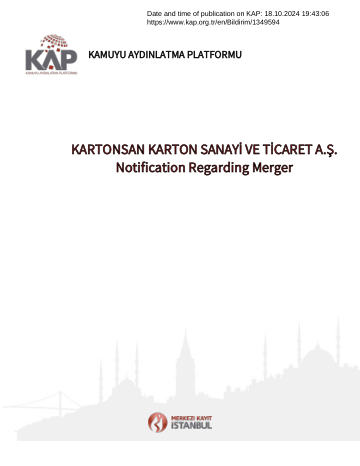 Material Event Disclosure Form - 18/10/2024