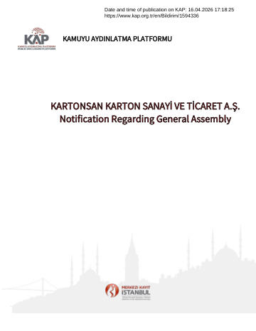 Material Event Disclosure Form 2 -16/04/2026