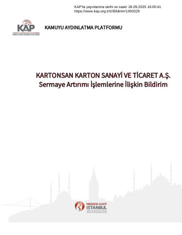 Özel Durum Açıklama Formu 4 - 26/09/2025
