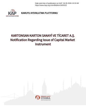 Material Event Disclosure Form 2 -04/05/2026